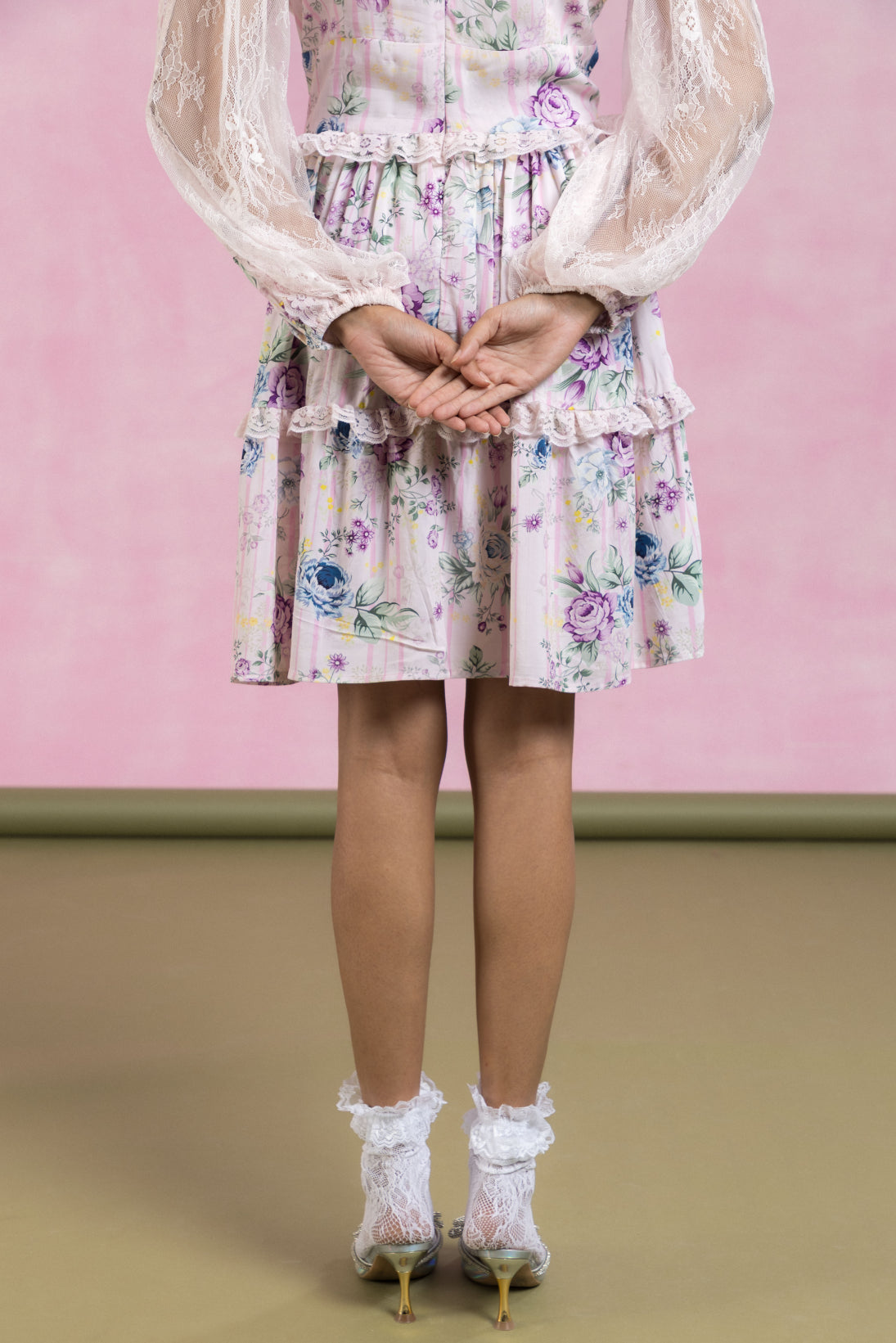 Rosalie Lace Floral Mini Dress