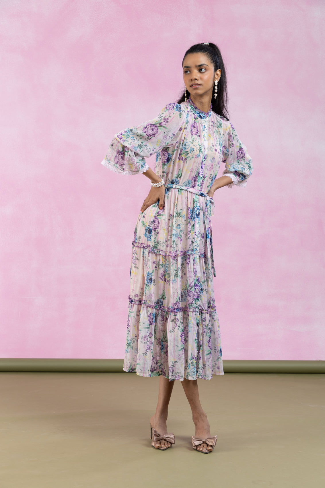 Rosalyn Tiered Midi Dress
