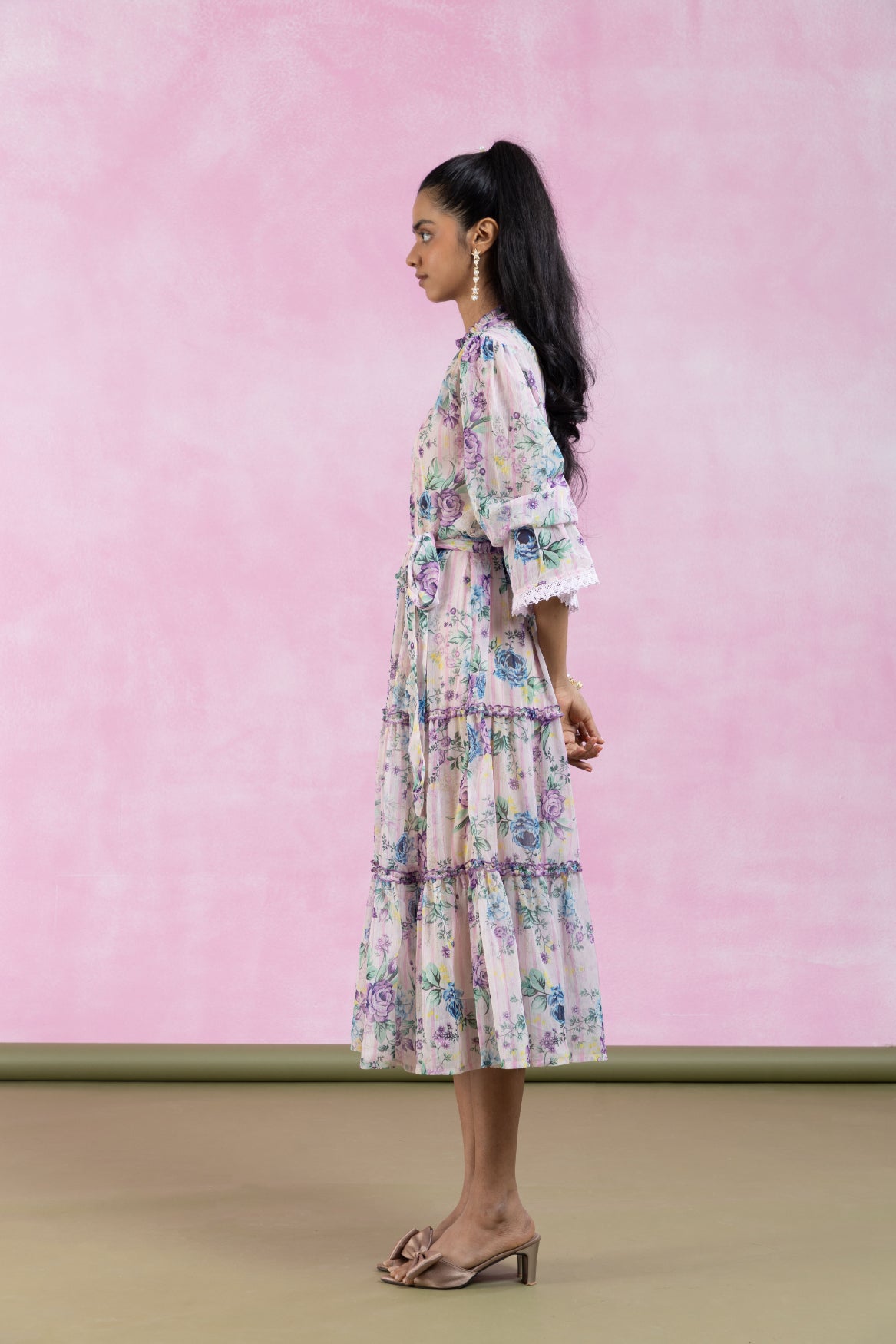 Rosalyn Tiered Midi Dress