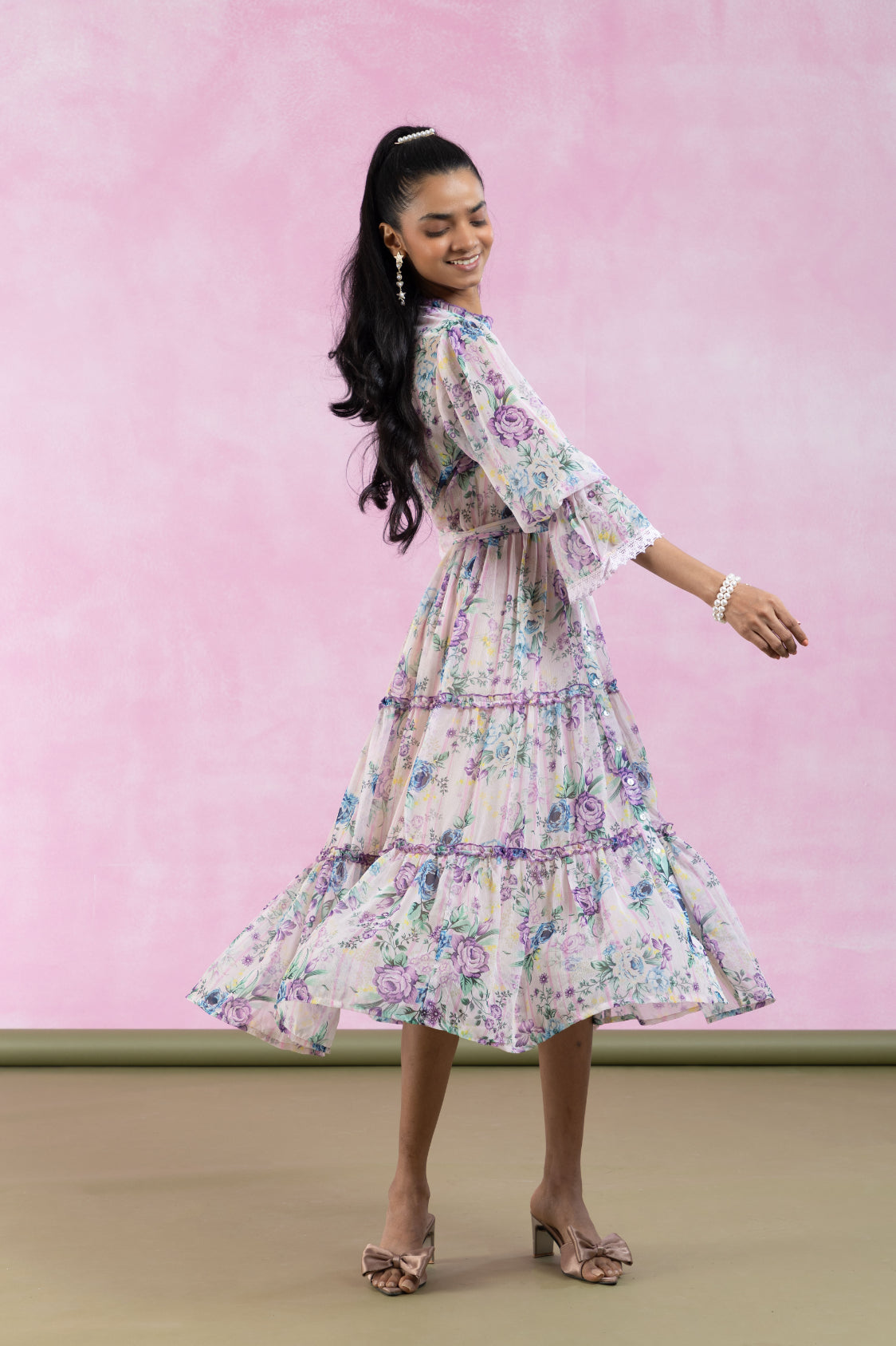 Rosalyn Tiered Midi Dress