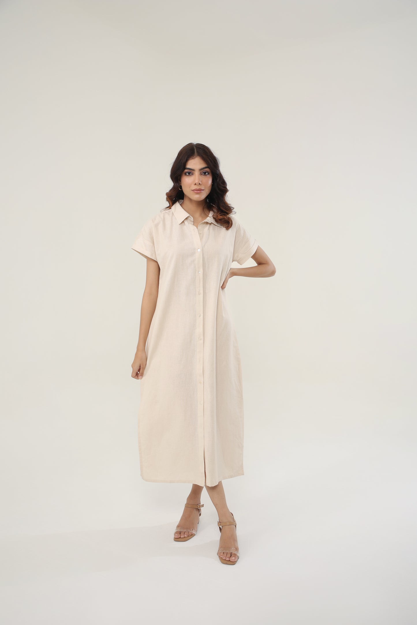 INEZ LINEN DRESS