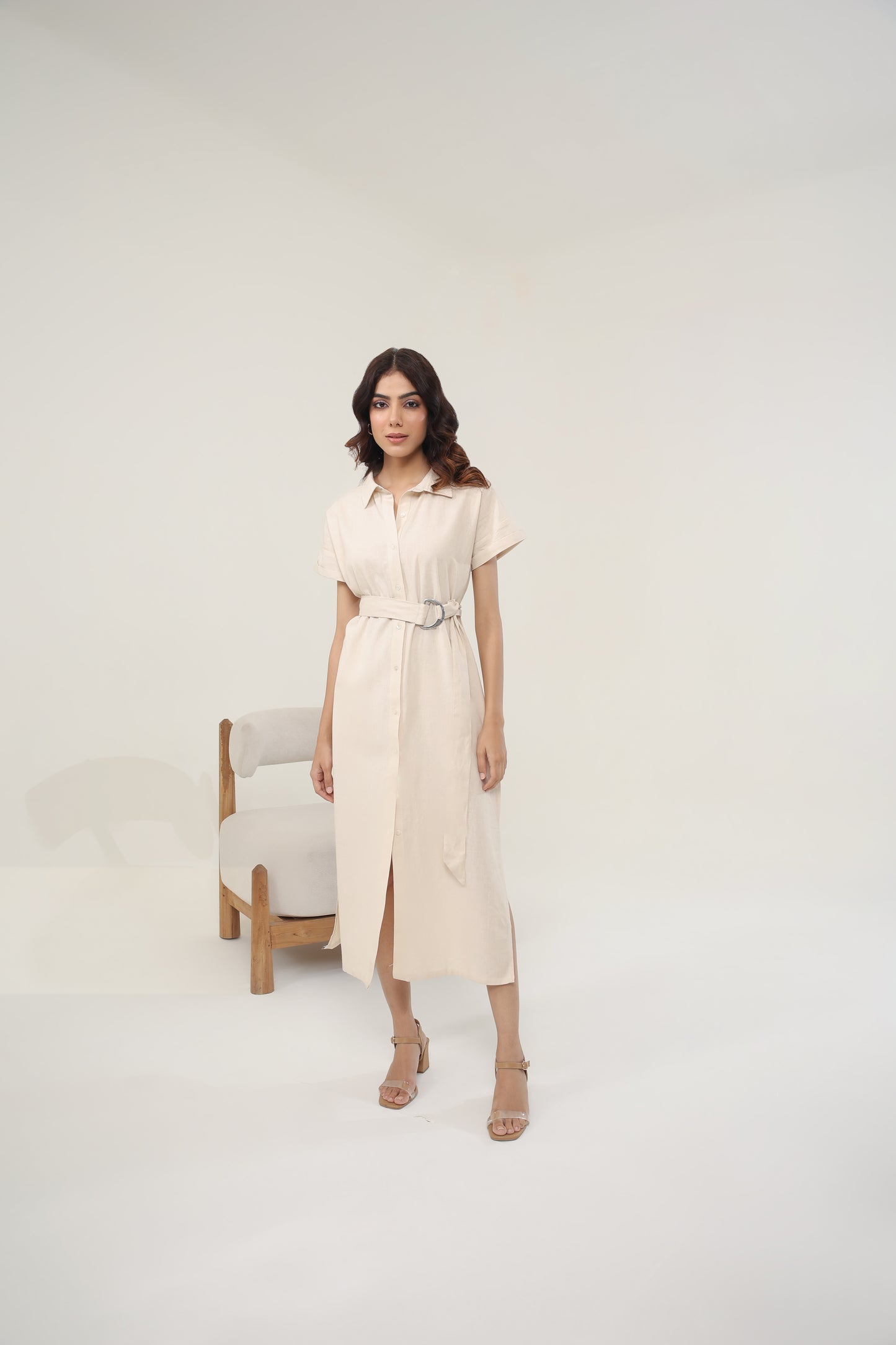 INEZ LINEN DRESS