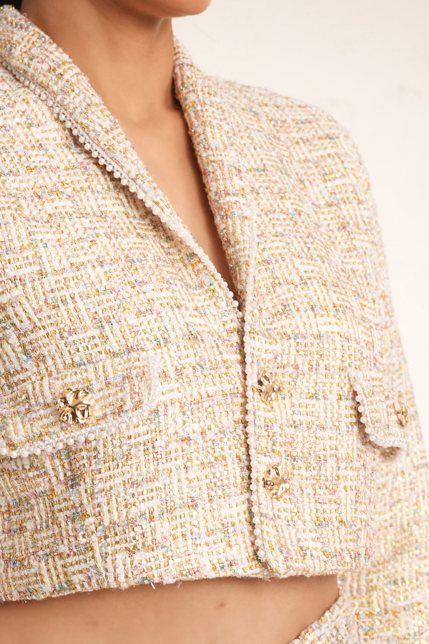 Bliss Tweed Cropped Blazer