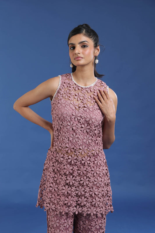 Rosewood Lace Top