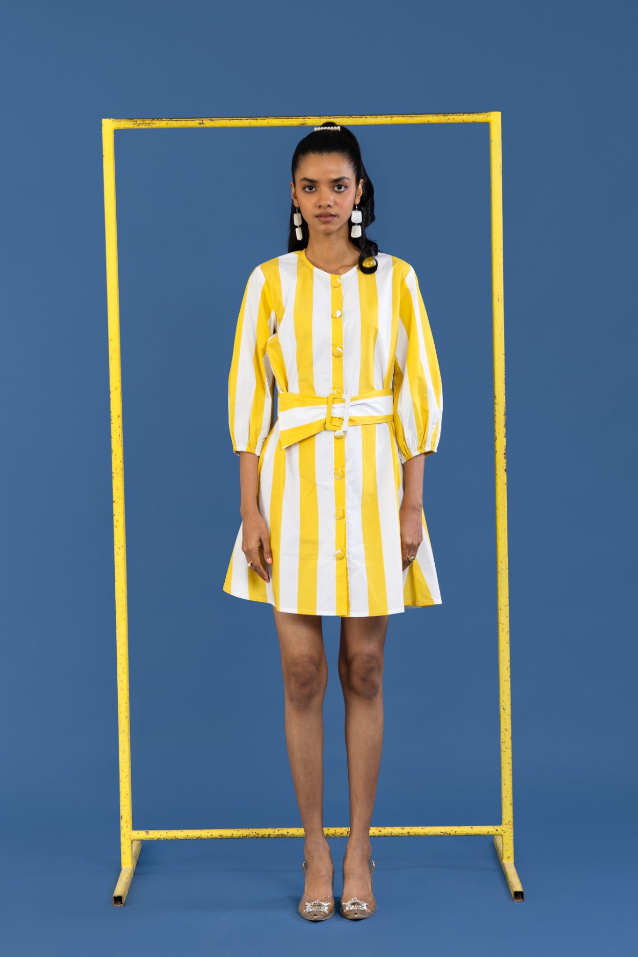 Limoncello Belted Shirt Dress