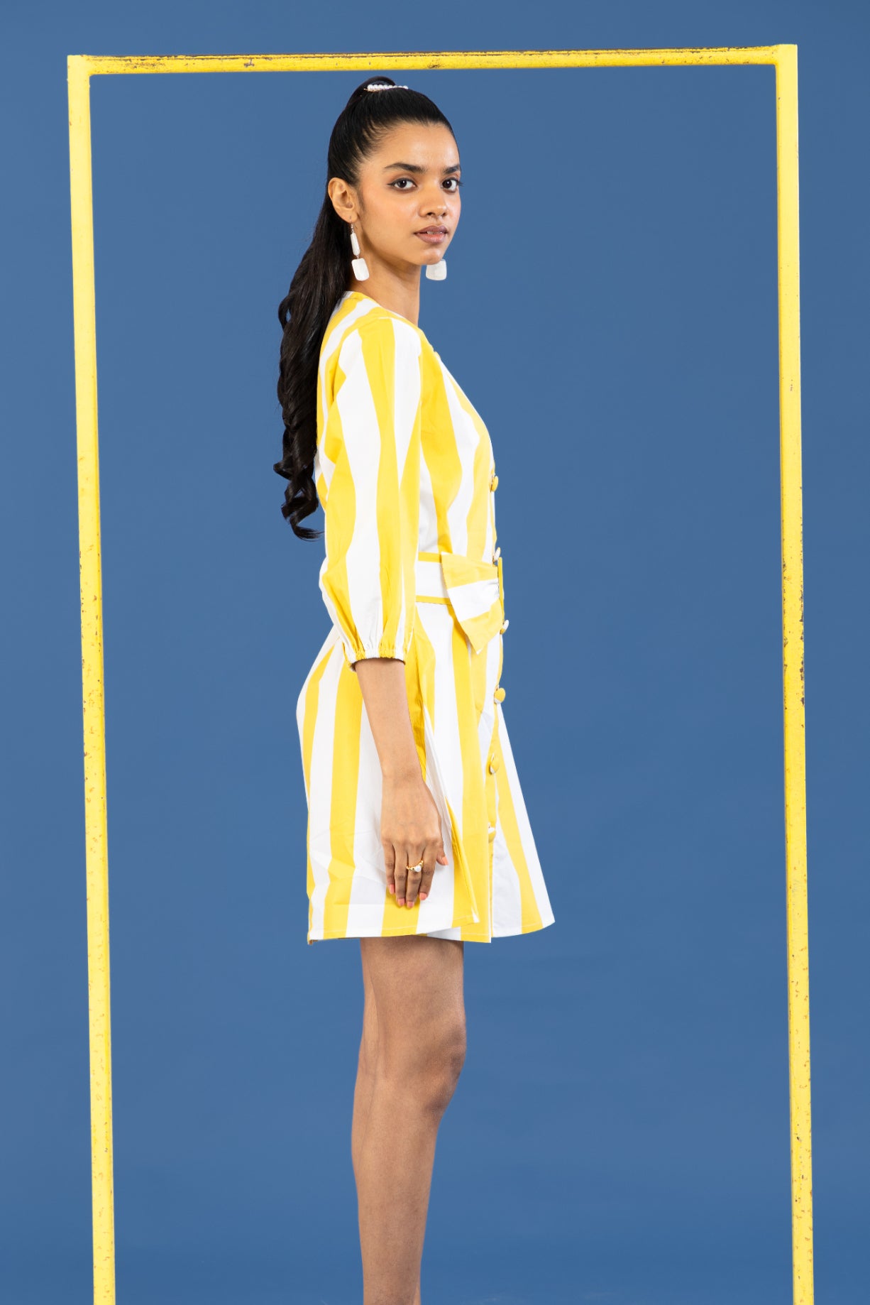 Limoncello Belted Shirt Dress